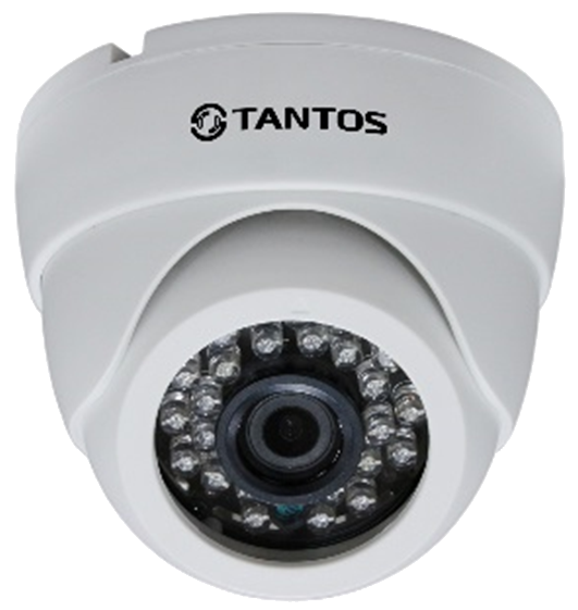 Tantos IP видеокамера купольная с ИК подсветкой Tantos IP видеокамера купольная с ИК подсветкой